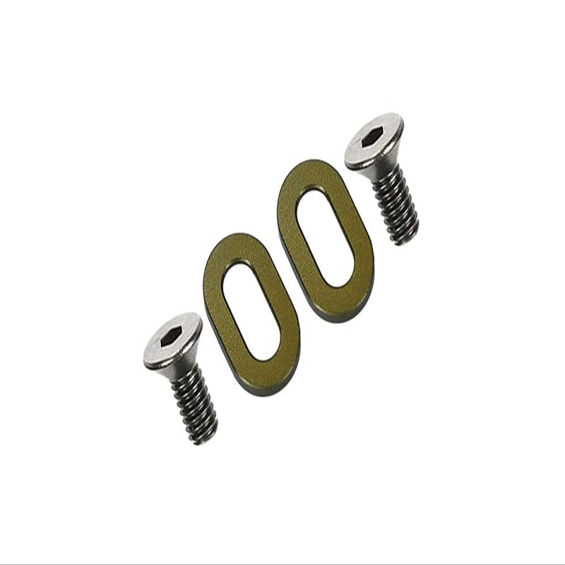 GPM For Kyosho Motorcycle NSR500 Upgrade Parts Aluminum Oval Washer For Gear Box - 2Pcs Titanium