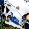 GPM For Kyosho Motorcycle NSR500 Upgrade Parts Aluminum Gear Box (Suitable For Modified Gear Ratio) - 1 Set Blue view 4