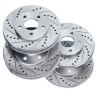 Power Sport Front and Rear Brake Rotors Fits 2003-2004 INFINITI G35 view 1