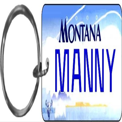 Accent on Engraving Personalized Montana 2000 Replica License Plate Keychain