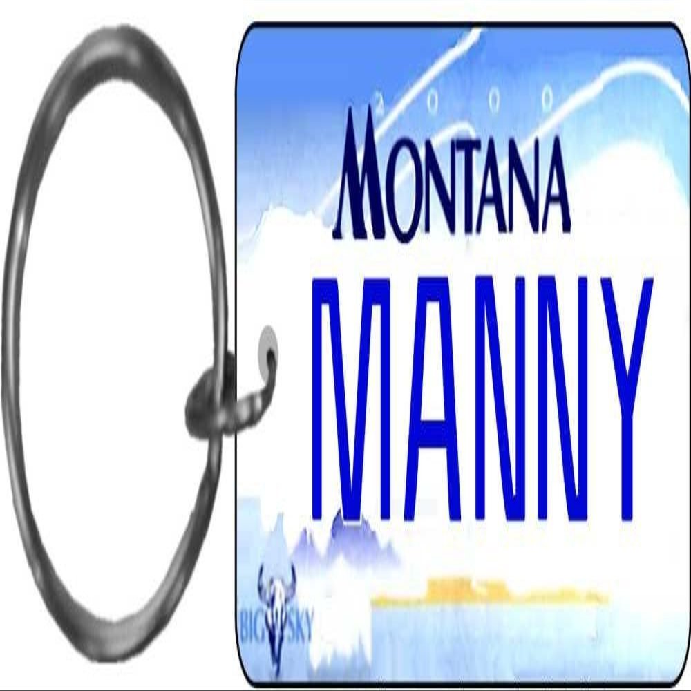 Accent on Engraving Personalized Montana 2000 Replica License Plate Keychain