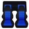 Totally Covers Compatible with 1982-1992 Chevy Camaro 2-Tone Seat Covers w Your Name/Text: Black & Dark Blue - Full Set Coupe/Convertible Solid/Split Bench Chevrolet view 1