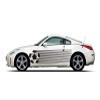 Picniva sty105 Racing Car Body Side Stripes Sticker Decal 2 Pcs view 1