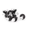 uxcell 8 Pcs Car Auto Aluminum License Plate Bolt Screws Black view 1