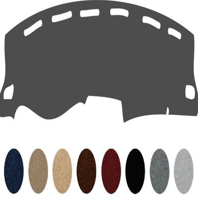 The ArtDeco Custom Dash Cover Fits for 1993-1997 Toyota Corolla Dash Cover Dashboard Cover Mat Dash Pad - Premium Custom Carpet (Charcoal)