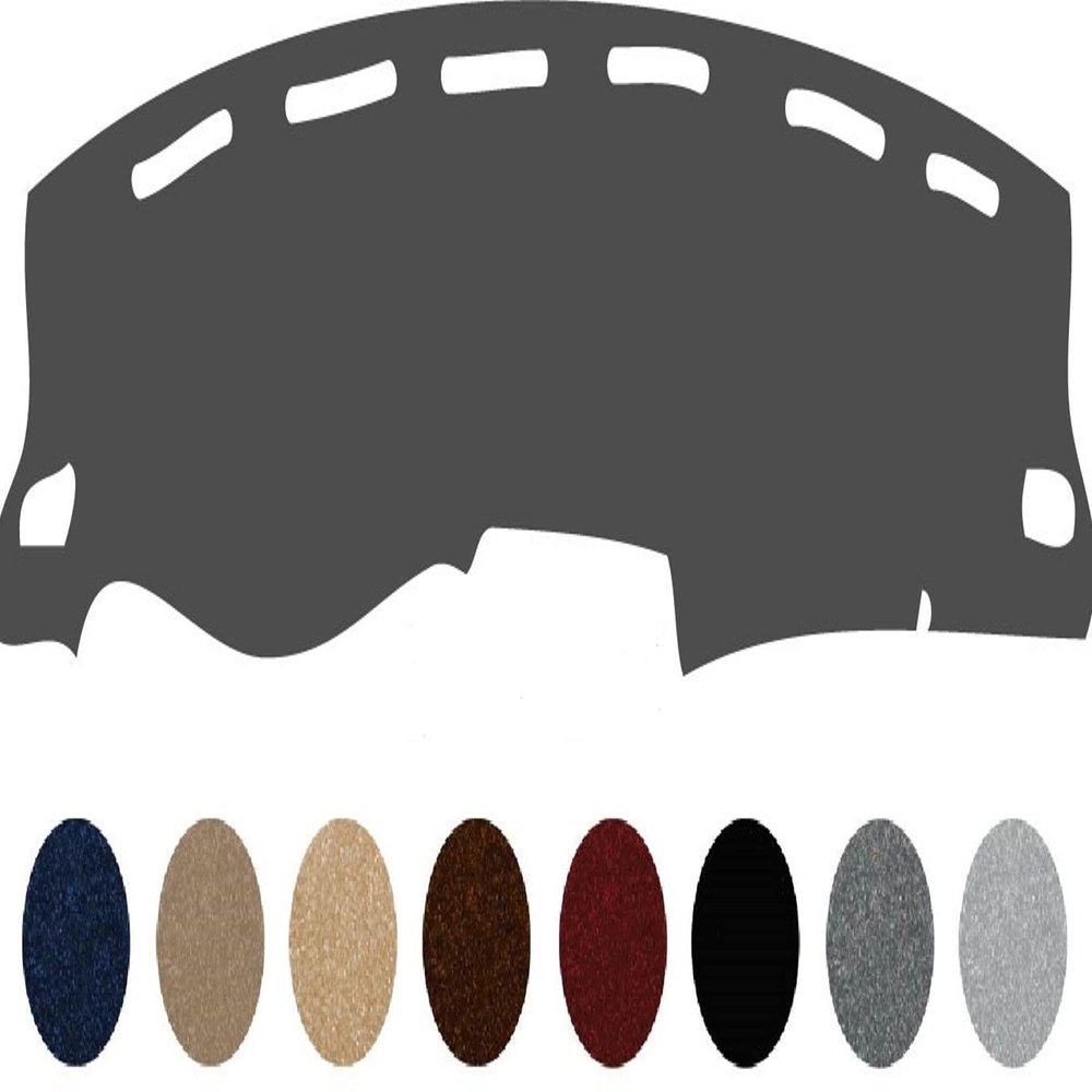 The ArtDeco Custom Dash Cover Fits for 1993-1997 Toyota Corolla Dash Cover Dashboard Cover Mat Dash Pad - Premium Custom Carpet (Charcoal)