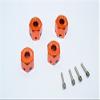 Aluminum Universal Hex Adapter 12mmx11mm - 4Pcs Set Orange view 1