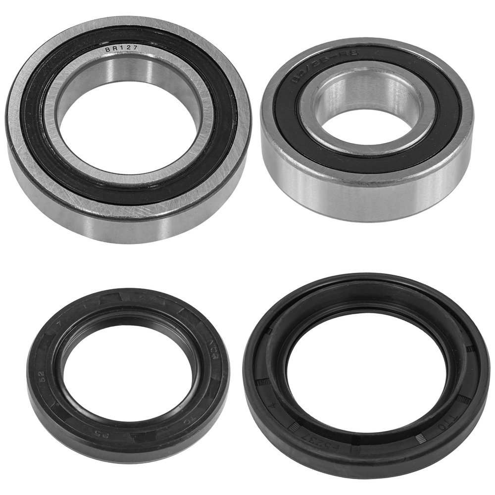 Caltric Rear Wheel Ball Bearings & Seals Compatible with Yamaha Grizzly 350 Yfm350 Yfm-350 2Wd 2007-2014