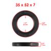 Caltric Rear Wheel Ball Bearings & Seals Compatible with Yamaha Grizzly 350 Yfm350 Yfm-350 2Wd 2007-2014 view 4