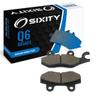 Sixity Q6 Rear Organic Brake Pads compatible with Kawasaki EX300 Ninja 300 ABS BDF BDFA BEF BES BFF 2013-2015 Complete Set view 1