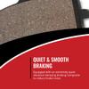 Sixity Q6 Rear Organic Brake Pads compatible with Kawasaki EX300 Ninja 300 ABS BDF BDFA BEF BES BFF 2013-2015 Complete Set view 2