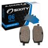 Sixity Q6 Front Organic Brake Pads compatible with Yamaha YW 100 BW 4VP5 PC PV PX 5XR1 R2 R3 R4 1997-2008 Complete Set view 1