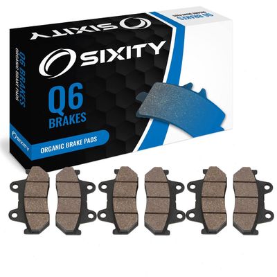 Sixity Q6 Front & Rear Organic Brake Pads for Honda GL1200 Gold Wing 1984