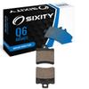 Sixity Q6 Rear Organic Brake Pads compatible with Malaguti Phantom F12 Foggy Replica 2000-2002 Complete Set view 1