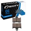 Sixity Q6 Rear Organic Brake Pads for Suzuki GSX-R750 K4 K5 XK5 2004-2005 view 1