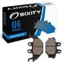 Sixity Q6 Rear Organic Brake Pads compatible with Arctic Cat 300 2x4 Auto 2010 Complete Set view 1