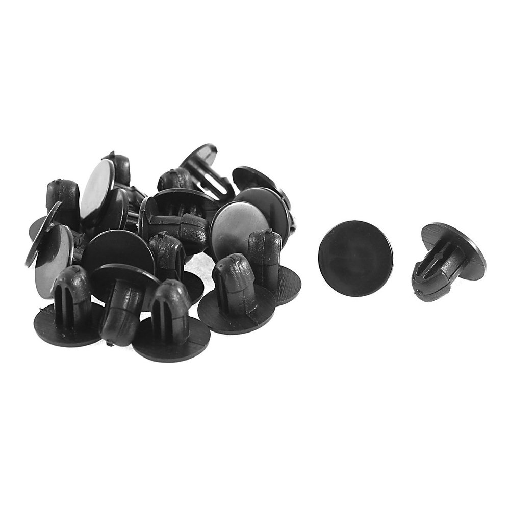 uxcell 22 Pcs Machine Cover Plastic Clips 6mm Hole Dia