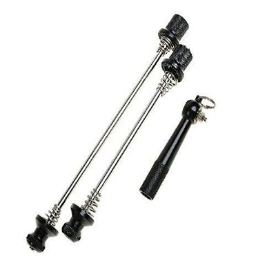 ROCKBROS 2011-4CBK Anti-Theft Wheel Lock Shaft, Non-Quick Release Lever, Black