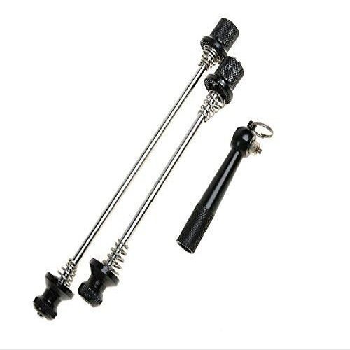 ROCKBROS 2011-4CBK Anti-Theft Wheel Lock Shaft, Non-Quick Release Lever, Black