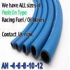 Autobahn88 Synthetic Rubber Push-On Hose with Polyester Braided and Chloroprene Elastomer Shielding for Air, Oil, Water, Coolant. Blue (AN4, 2 Feet) view 2