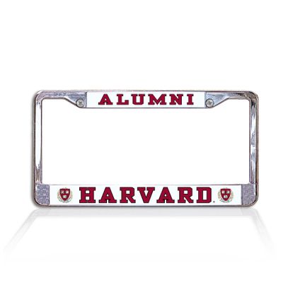 Harvard Alumni On White Background Metal License Plate Frame (Officially Licensed Product)