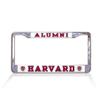 Harvard Alumni On White Background Metal License Plate Frame (Officially Licensed Product) view 1