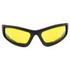 Global Vision Triumphant Padded Motorcycle Sunglasses Gloss Black Frames Yellow Lenses ANSI Z87+ view 2
