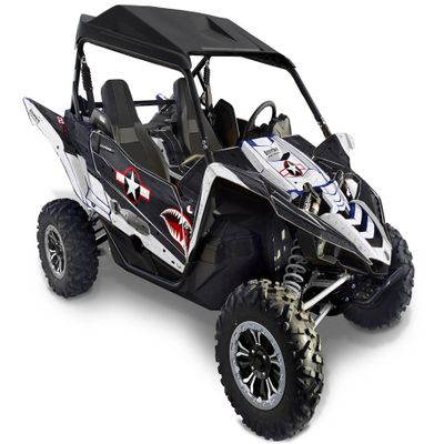 Graphics Kit for Yamaha YXZ 1000 Kit - Black & Silver War Machine Design