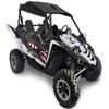 Graphics Kit for Yamaha YXZ 1000 Kit - Black & Silver War Machine Design view 1