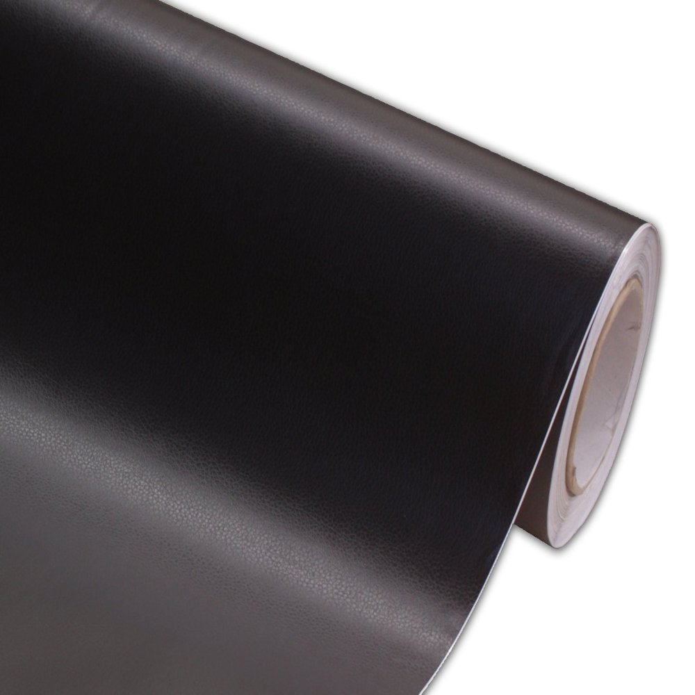 Hachi Auto Leather Black Vinyl Car Wrap 36-by-60-inch