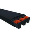 D&D PowerDrive 2/3V850 UNIROYAL Industrial Replacement Belt, 2 Band, Rubber view 2