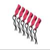 Body Clips + Aluminum Mount For 1/10 To 1/8 Models - 6Pcs Set Red view 1