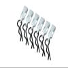 Body Clips + Aluminum Mount For 1/10 To 1/8 Models - 6Pcs Set Silver view 1