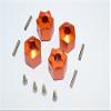 Aluminum Wheel Hex Adapter 12mmx11mm - 4Pcs Set Orange view 1