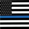 Thin Blue Line American Flag 3.8 Inch Decal view 1