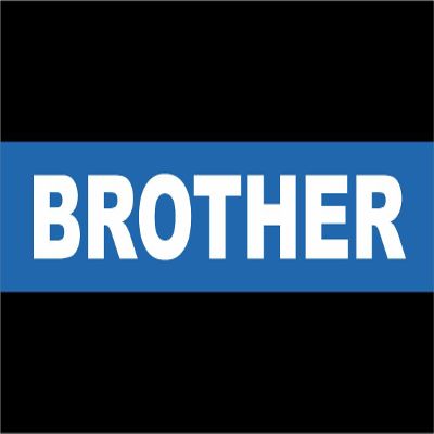 Thin Blue Line Police Brother 3.8 Inch Decal