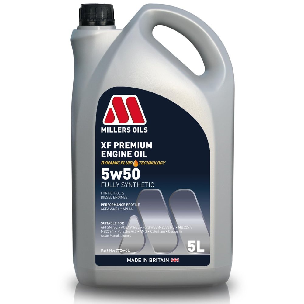 XF Premium 5w50 Fully Synthetic Motor Oil, 5 liters