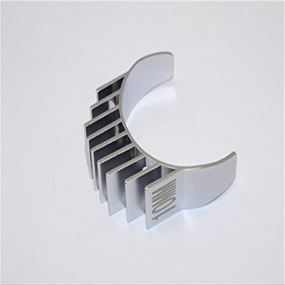 Aluminum Motor Heat Sink Mount 10mm for 1/10 05, 540, 360 Motor - 1Pc Gray Silver