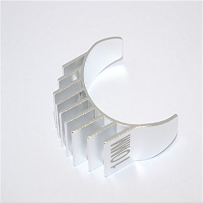 Aluminum Motor Heat Sink Mount 10mm for 1/10 05, 540, 360 Motor - 1Pc Silver