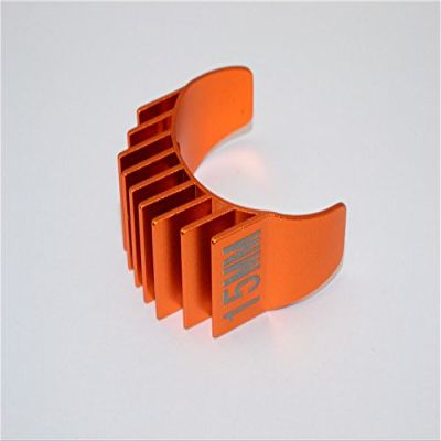 Aluminum Motor Heat Sink Mount 15mm for 1/10 05, 540, 360 Motor - 1Pc Orange
