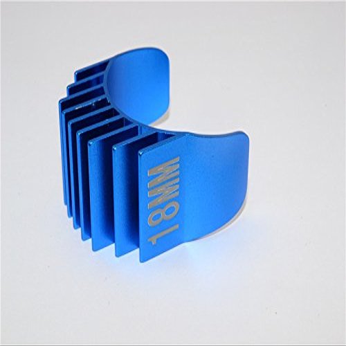 Aluminum Motor Heat Sink Mount 18mm for 1/10 05, 540, 360 Motor - 1Pc Blue