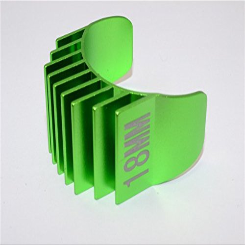 Aluminum Motor Heat Sink Mount 18mm for 1/10 05, 540, 360 Motor - 1Pc Green