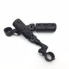 HTTMT MT216-077- Motorcycle Black Short Angled Adjustable Peg Mounting Kit Eagle Footrest Compatible with V-STAR Roadstar Suzuki Boulevard with 1-1/4 inch (1.25") Front Engine Guard Frame Tube view 1