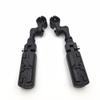 HTTMT MT216-077- Motorcycle Black Short Angled Adjustable Peg Mounting Kit Eagle Footrest Compatible with V-STAR Roadstar Suzuki Boulevard with 1-1/4 inch (1.25") Front Engine Guard Frame Tube view 2
