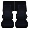 Totally Covers Compatible with 1982-1992 Chevy Camaro 2-Tone Seat Covers w Your Name/Text: Black & Navy Blue - Full Set Coupe/Convertible Solid/Split Bench Chevrolet view 1