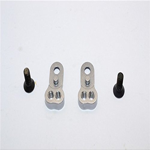 GPM For Tamiya MF01X Upgrade Parts Aluminum Front Knuckle Steering Mount - 1Pr Set Gray Silver