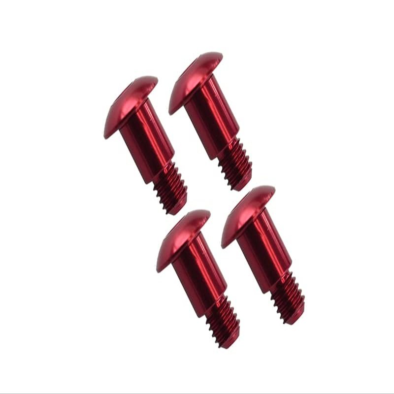 GPM for Tamiya GF01 Upgrade Parts Aluminum King Pin (5mmx6.2mmxM4) - 4Pcs Red