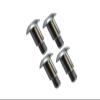 GPM For Tamiya GF01 Upgrade Parts Aluminum King Pin (5mmx6.2mmxM4) - 4Pcs Silver view 1