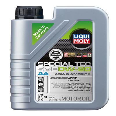 LIQUI MOLY Special Tec AA SAE 0W-20 | 1 L | Fully synthetic engine oil | SKU: 2207
