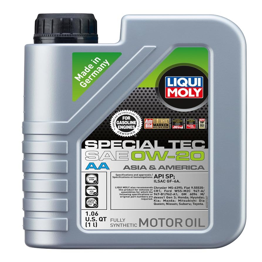 LIQUI MOLY Special Tec AA SAE 0W-20 | 1 L | Fully synthetic engine oil | SKU: 2207